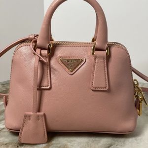 PRADA/ Lux Mini Promenade Tote Orchidea